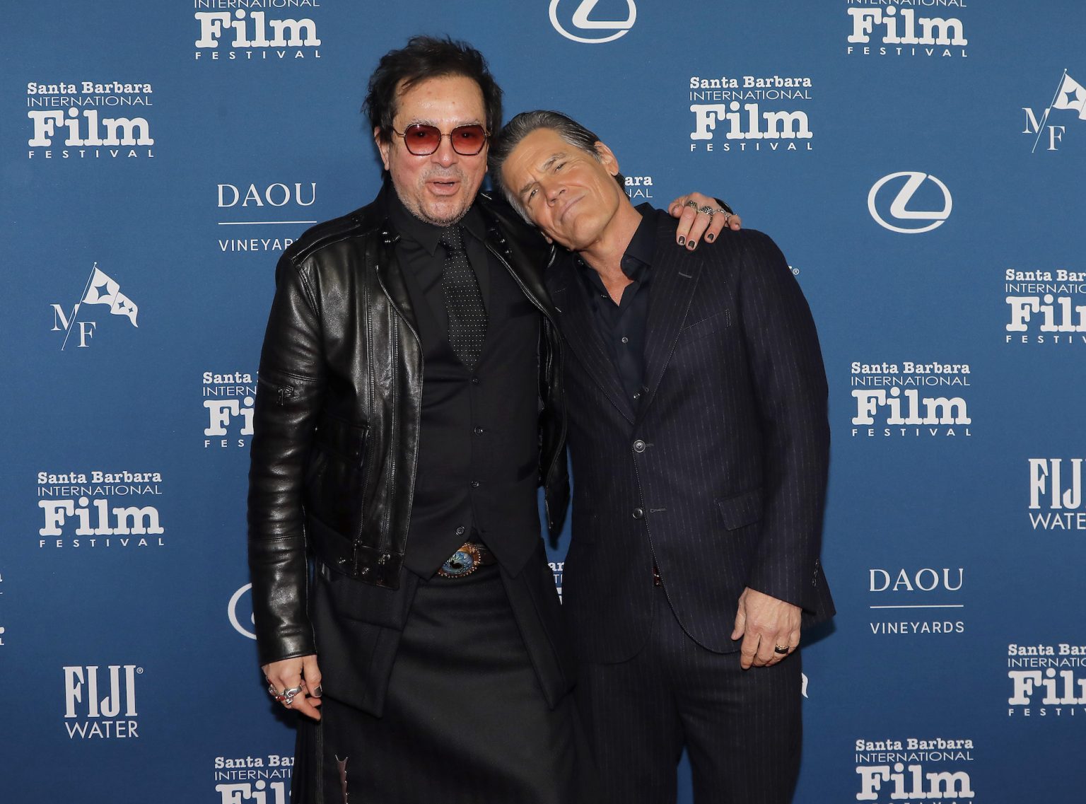 SANTA BARBARA, CALIFORNIA - FEBRUARY 11: SBIFF Executive Director Roger Durling and Josh Brolin attend the Arlington Artist Award ceremony during the 40th Santa Barbara International Film Festival at The Arlington Theatre on February 11, 2025 in Santa Barbara, California. (Photo by Tibrina Hobson/Getty Images for Santa Barbara International Film Festival)