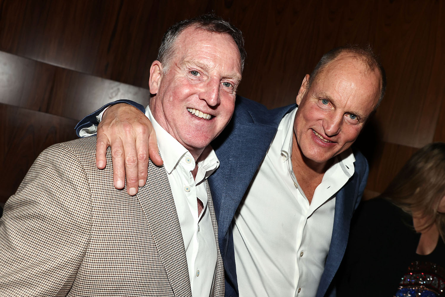 NY, NY - {02/25/2025} New York Premiere of Focus Features “ LAST BREATH” “  .  -PICTURED:  Duncan Allcock and Woody Harrelson                                      - PHOTO by: Dave Allocca / StarPix- Location: Ascent Lounge