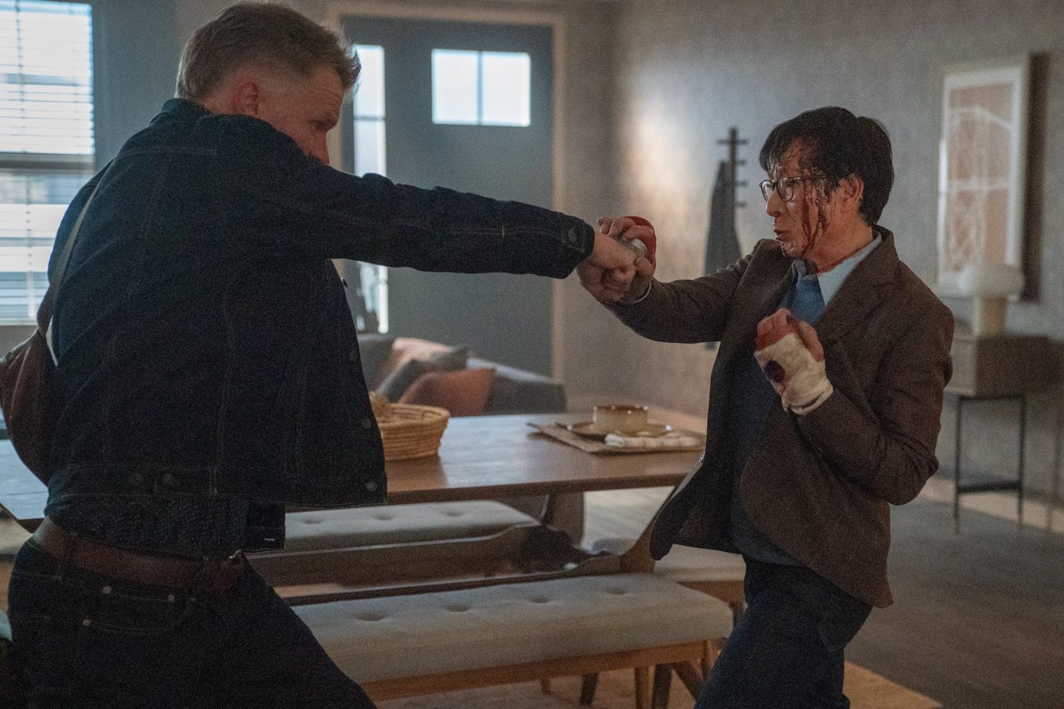 (from left) Otis (André Eriksen) and Marvin Gable (Ke Huy Quan) in Love Hurts, directed by Jonathan Eusebio.