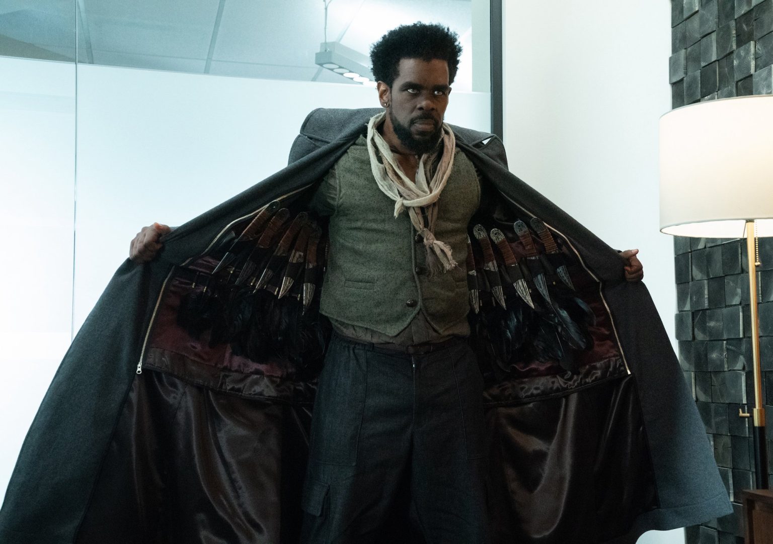 Mustafa Shakir as The Raven in Love Hurts, directed by Jonathan Eusebio.