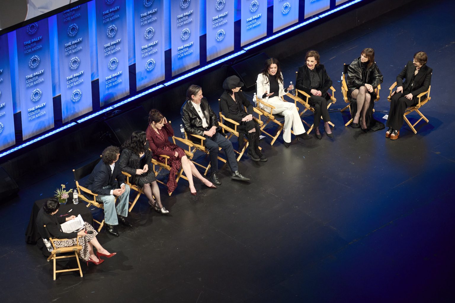 HOLLYWOOD CA - MARCH 29: The Hollywood Reporter's Stacey Wilson Hunt with the cast and creatives of The Amy Sherman-Palladino Multiverse at PaleyFest LA 2025 honoring TheAmy Sherman-Palladino Multiverse, presented by the Paley Center for Media, at the DOLBY THEATRE on March 29, 2025 in Hollywood, California. © Courtney McAllister
