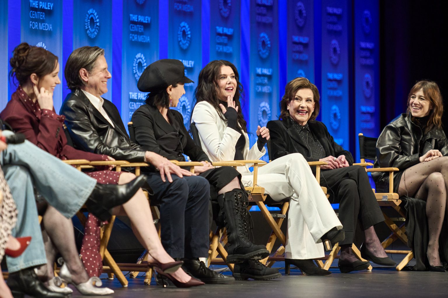 HOLLYWOOD CA - MARCH 29: Cast and creatives of The Amy Sherman-Palladino Multiverse at PaleyFest LA 2025 honoring TheAmy Sherman-Palladino Multiverse, presented by the Paley Center for Media, at the DOLBY THEATRE on March 29, 2025 in Hollywood, California. © Courtney McAllister