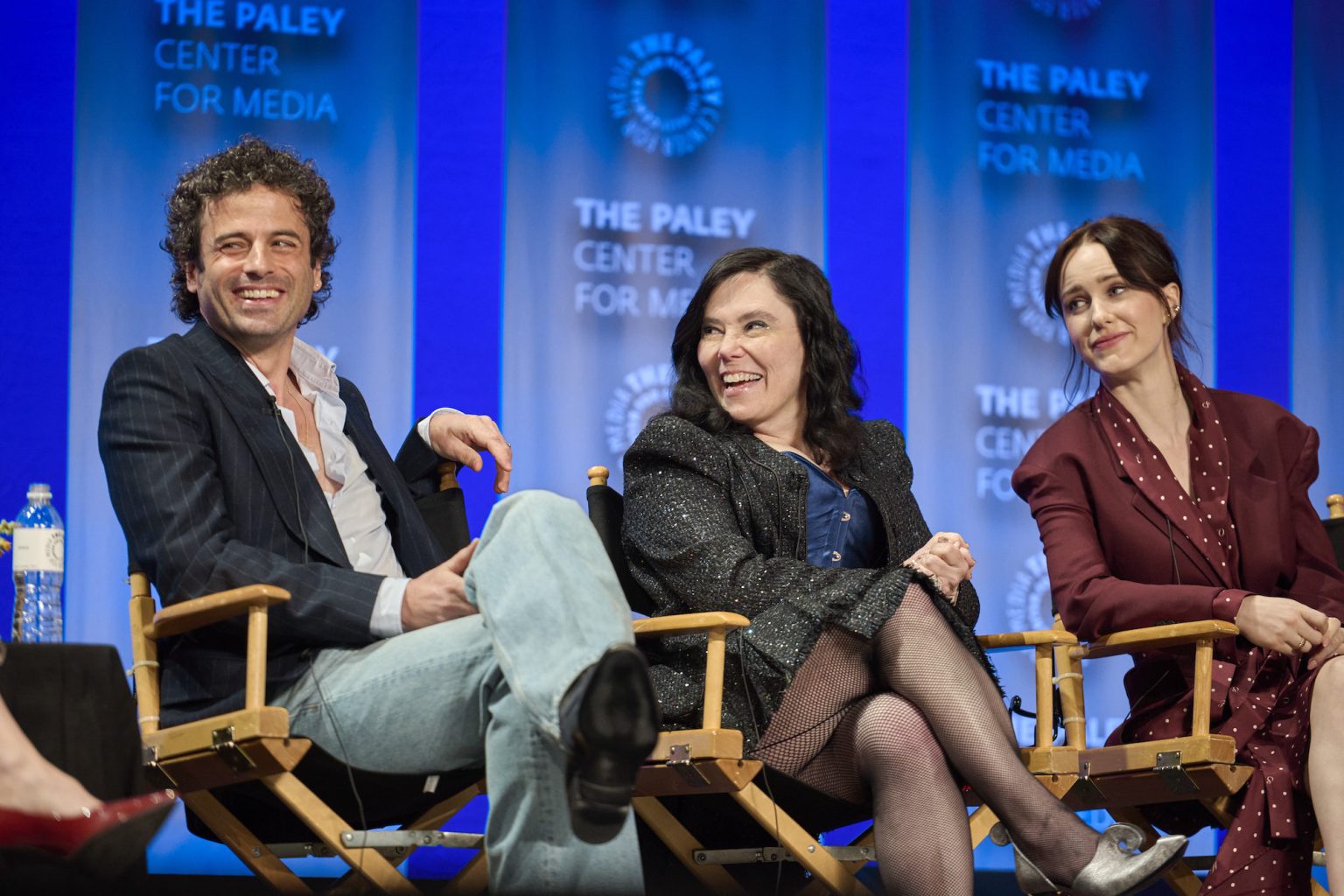 HOLLYWOOD CA - MARCH 29: Luke Kirby, Alex Borstein, and Rachel Brosnahan at PaleyFest LA 2025 honoring The Amy Sherman-Palladino Multiverse, presented by the Paley Center for Media, at the DOLBY THEATRE on March 29, 2025 in Hollywood, California. © Courtney McAllister