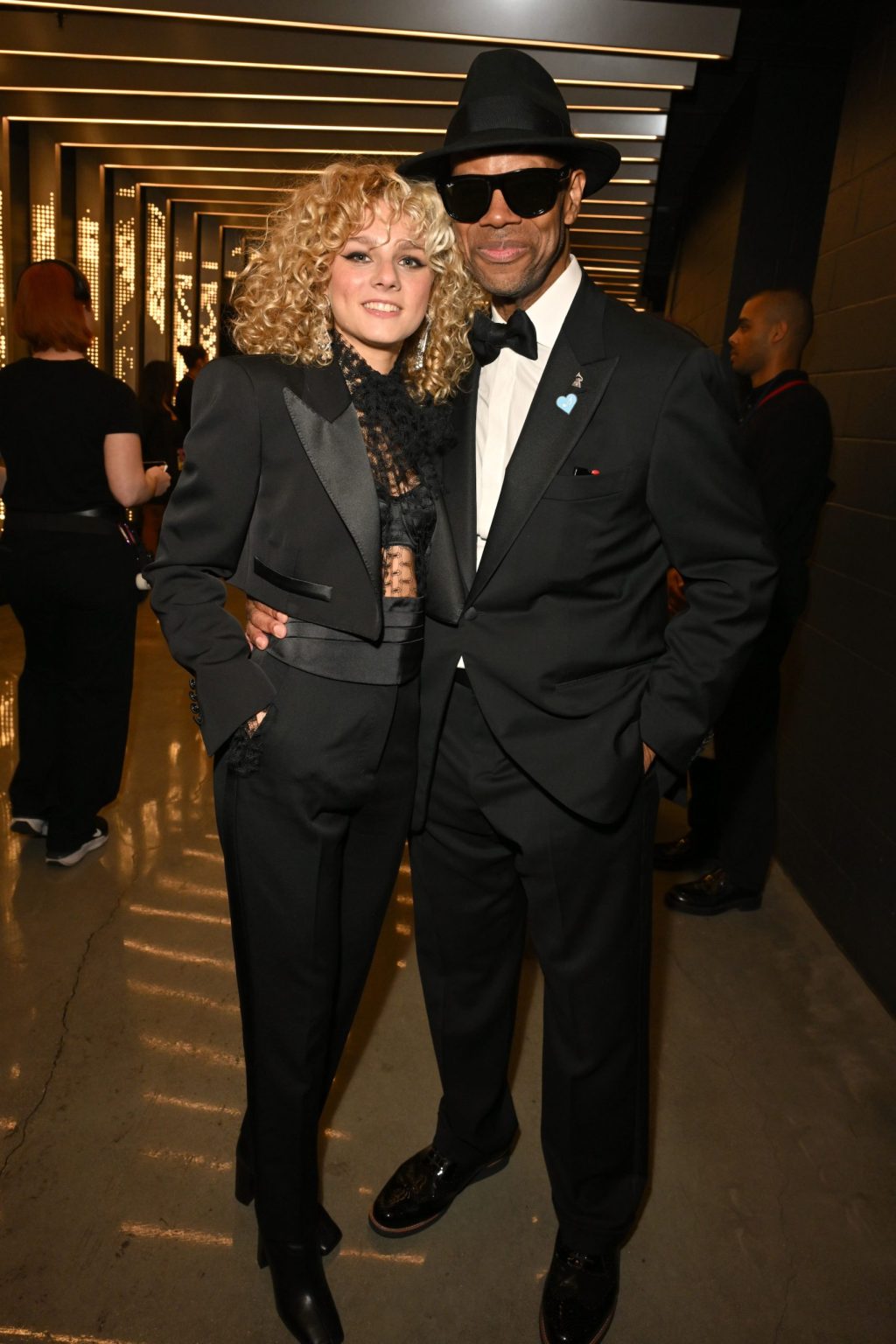 LOS ANGELES, CALIFORNIA - FEBRUARY 02: (L-R) Grace Bowers and Jimmy Jam attend the 67th Annual GRAMMY Awards at Crypto.com Arena on February 02, 2025 in Los Angeles, California. (Photo by Lester Cohen/Getty Images for The Recording Academy)