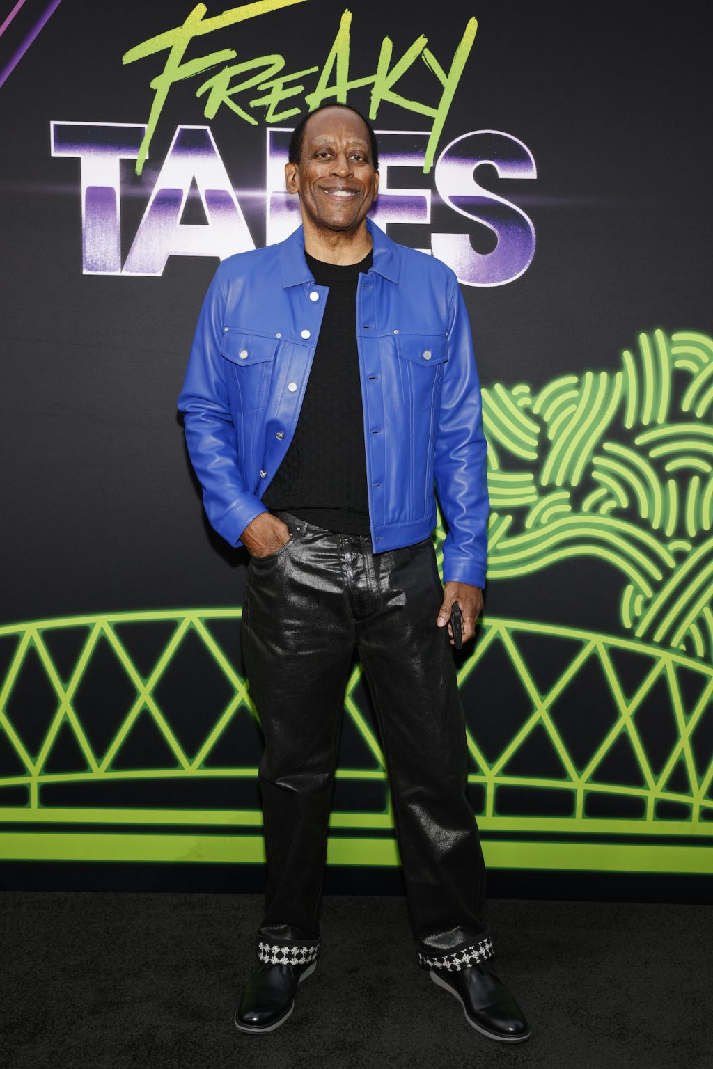OAKLAND, CALIFORNIA - MARCH 19: Eric Augustus "Sleepy" Floyd arrive to the "Freaky Tales" premiere on March 19, 2025 in Oakland, California. (Photo by Kimberly White/Getty Images for Lionsgate)