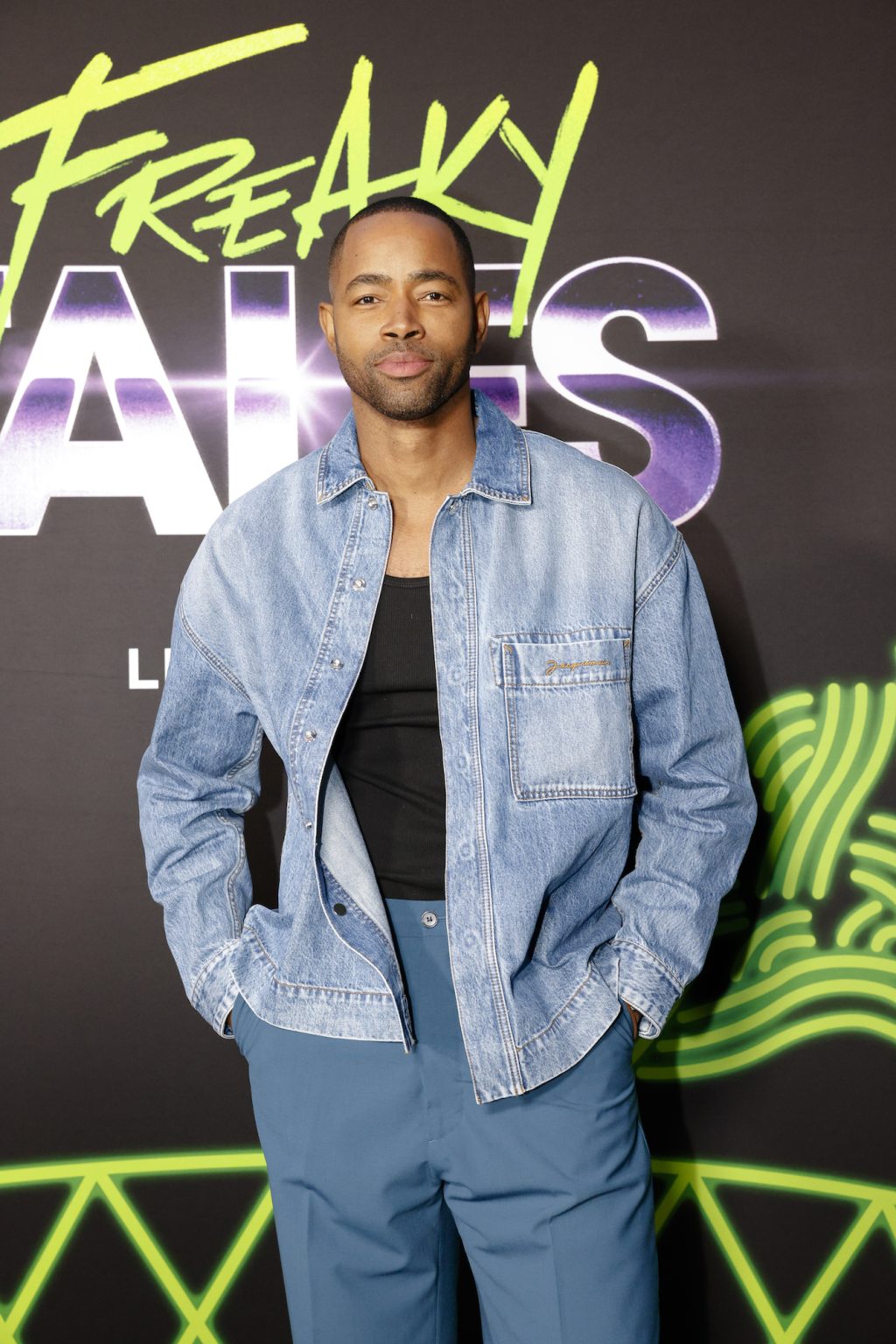 OAKLAND, CALIFORNIA - MARCH 19: Jay Ellis arrives to the "Freaky Tales" premiere on March 19, 2025 in Oakland, California. (Photo by Kimberly White/Getty Images for Lionsgate)
