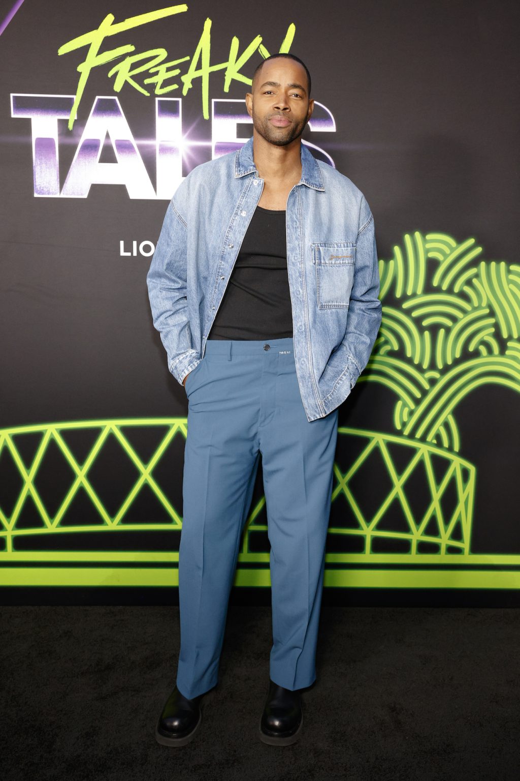 OAKLAND, CALIFORNIA - MARCH 19: Jay Ellis arrives to the "Freaky Tales" premiere on March 19, 2025 in Oakland, California. (Photo by Kimberly White/Getty Images for Lionsgate)
