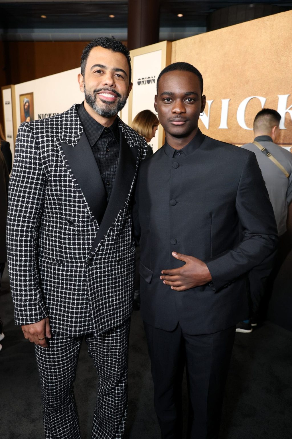 LOS ANGELES, CALIFORNIA - DECEMBER 16: Daveed Diggs (L) and Ethan Herisse attend the Los Angeles Premiere of "Nickel Boys" at DGA Theater Complex on December 16, 2024 in Los Angeles, California. (Photo by Eric Charbonneau/Amazon MGM Studios via Getty Images)
