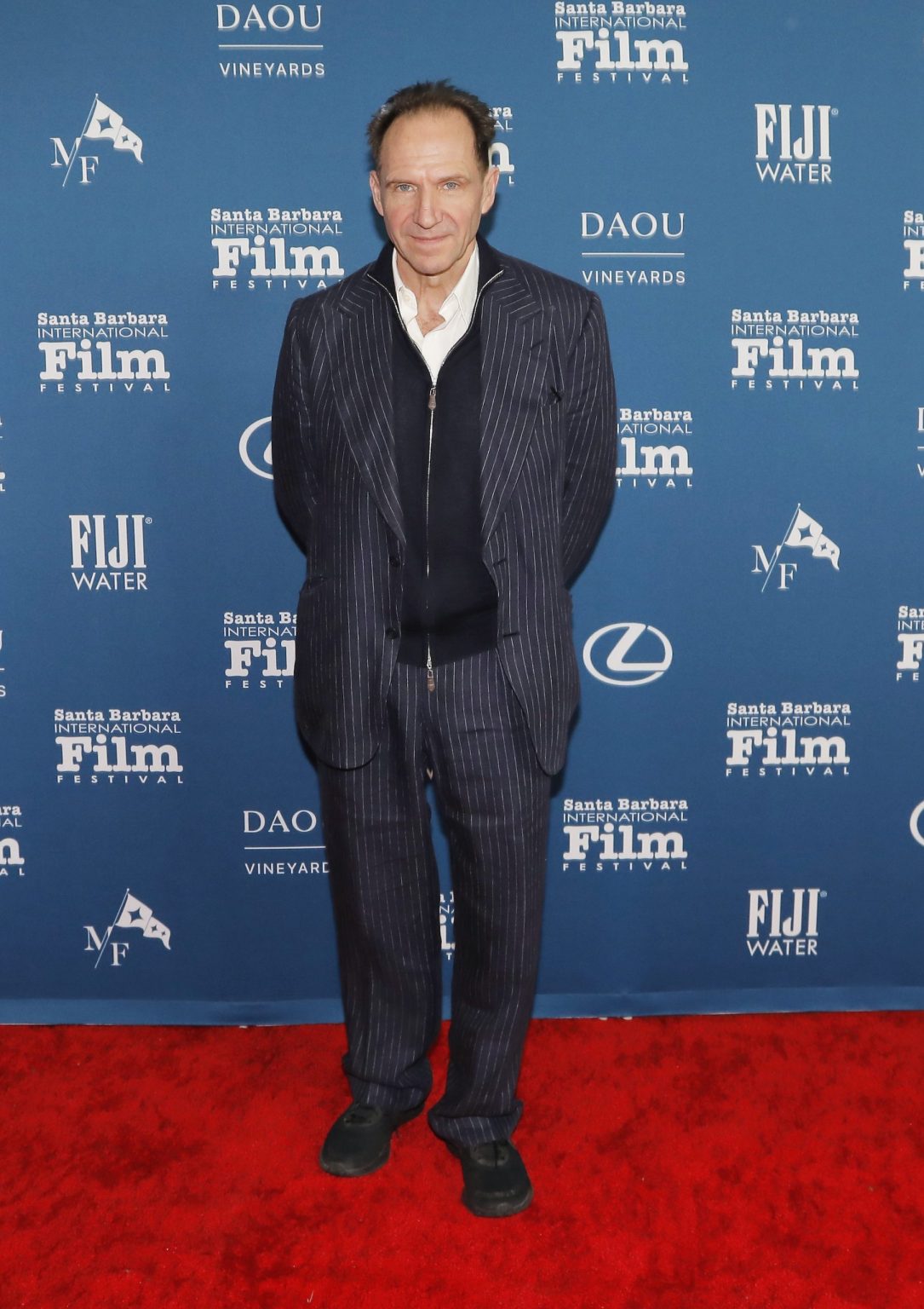 SANTA BARBARA, CALIFORNIA - FEBRUARY 06: Honoree Ralph Fiennes attends the Outstanding Performer of the Year Award ceremony during the 40th Santa Barbara International Film Festival at Arlington Theatre on February 06, 2025 in Santa Barbara, California. (Photo by Tibrina Hobson/Getty Images for Santa Barbara International Film Festival)