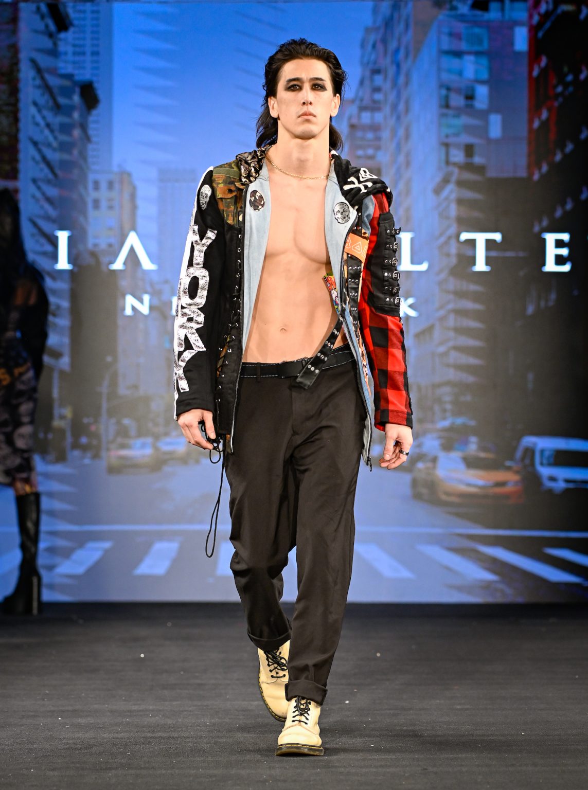 NEW YORK, NEW YORK - FEBRUARY 06: A model walks the runway at the Pia Bolte show during New York Fashion Week Powered By Art Hearts Fashion at The Angel Orensanz Foundation on February 06, 2025 in New York City. (Photo by Arun Nevader/Getty Images for Art Hearts Fashion)