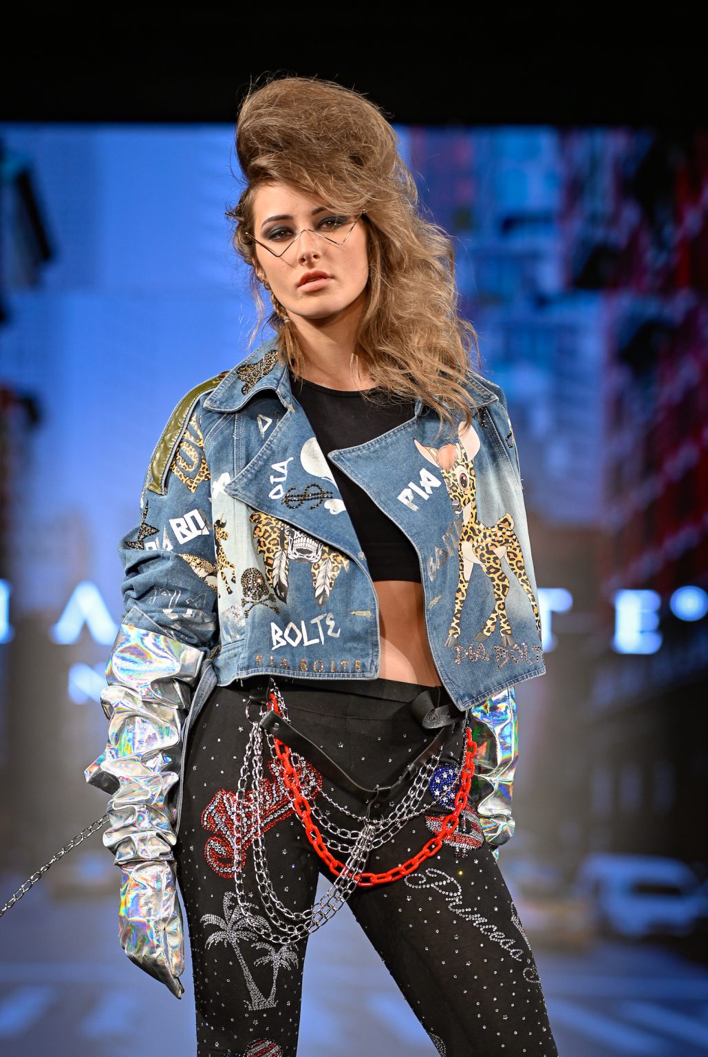NEW YORK, NEW YORK - FEBRUARY 06: A model walks the runway at the Pia Bolte show during New York Fashion Week Powered By Art Hearts Fashion at The Angel Orensanz Foundation on February 06, 2025 in New York City. (Photo by Arun Nevader/Getty Images for Art Hearts Fashion)