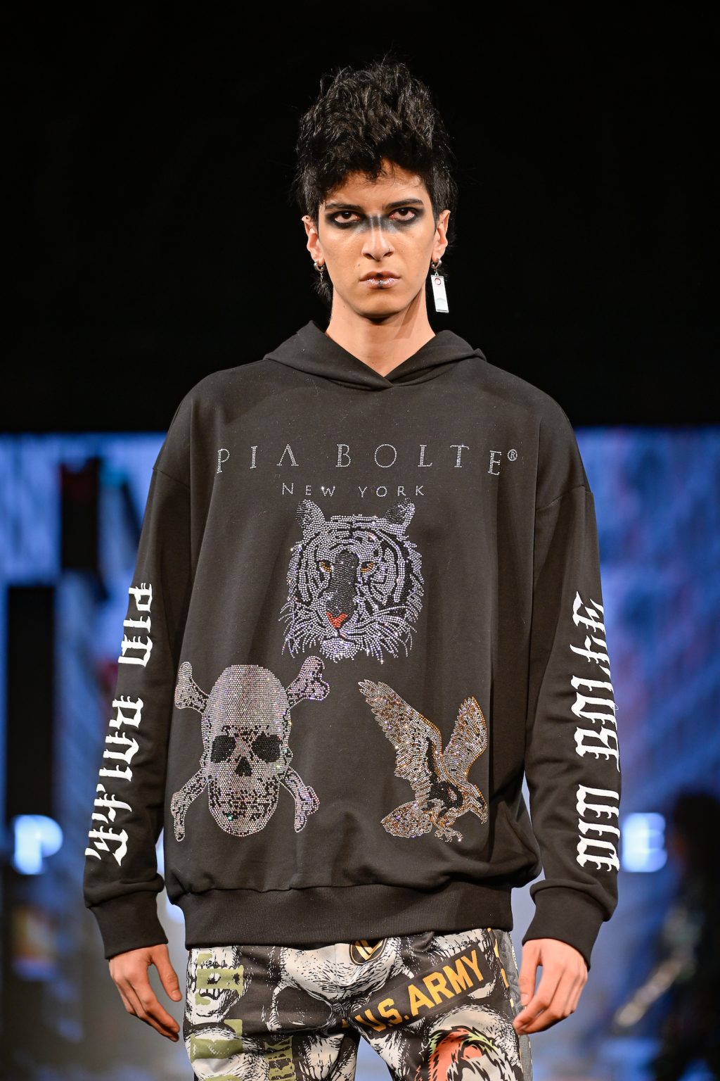 NEW YORK, NEW YORK - FEBRUARY 06: A model walks the runway at the Pia Bolte show during New York Fashion Week Powered By Art Hearts Fashion at The Angel Orensanz Foundation on February 06, 2025 in New York City. (Photo by Arun Nevader/Getty Images for Art Hearts Fashion)