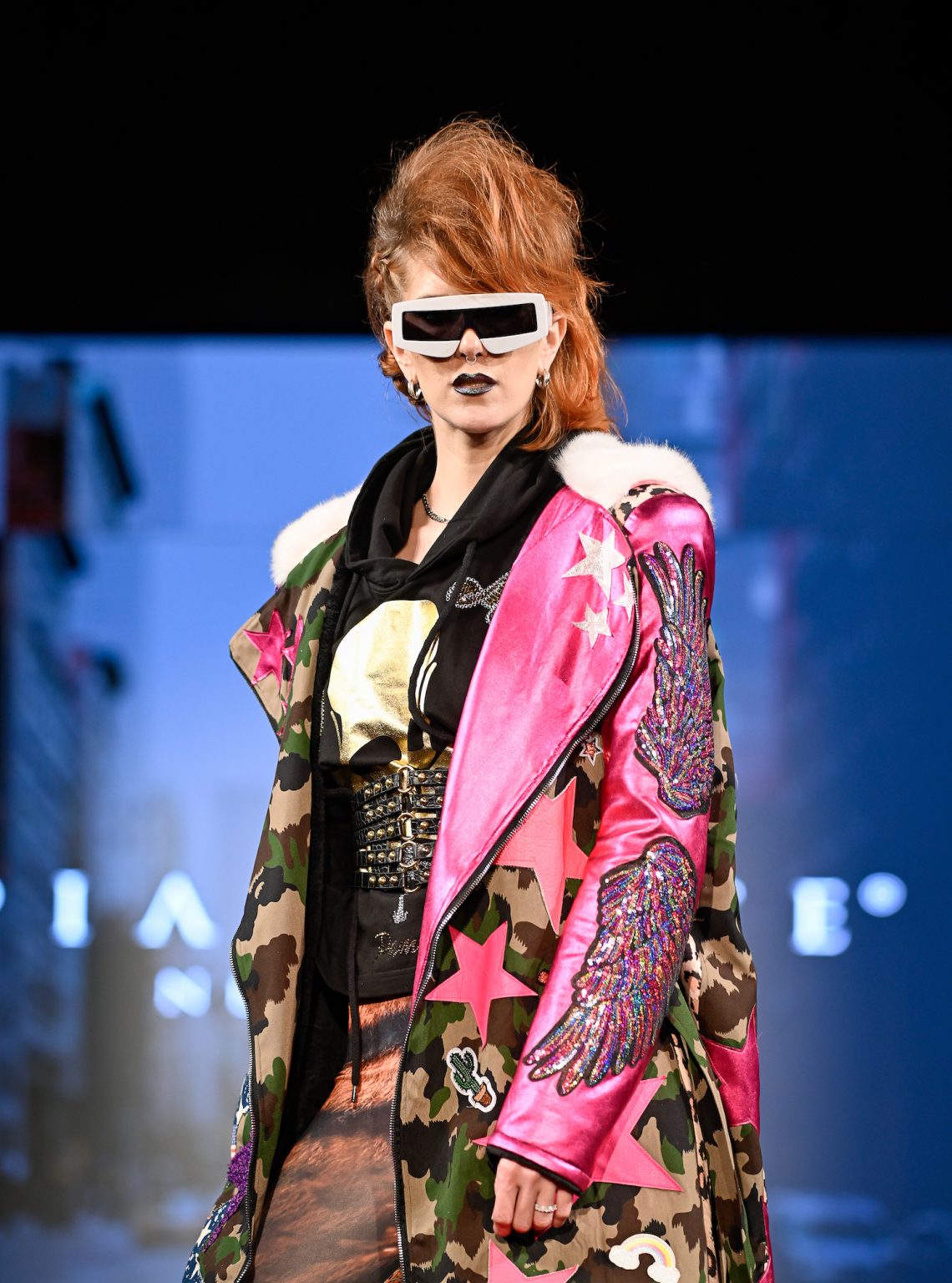 NEW YORK, NEW YORK - FEBRUARY 06: A model walks the runway at the Pia Bolte show during New York Fashion Week Powered By Art Hearts Fashion at The Angel Orensanz Foundation on February 06, 2025 in New York City. (Photo by Arun Nevader/Getty Images for Art Hearts Fashion)