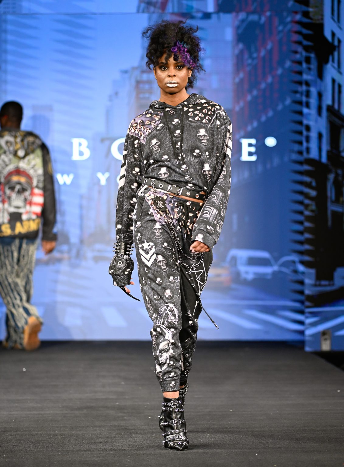 NEW YORK, NEW YORK - FEBRUARY 06: A model walks the runway at the Pia Bolte show during New York Fashion Week Powered By Art Hearts Fashion at The Angel Orensanz Foundation on February 06, 2025 in New York City. (Photo by Arun Nevader/Getty Images for Art Hearts Fashion)