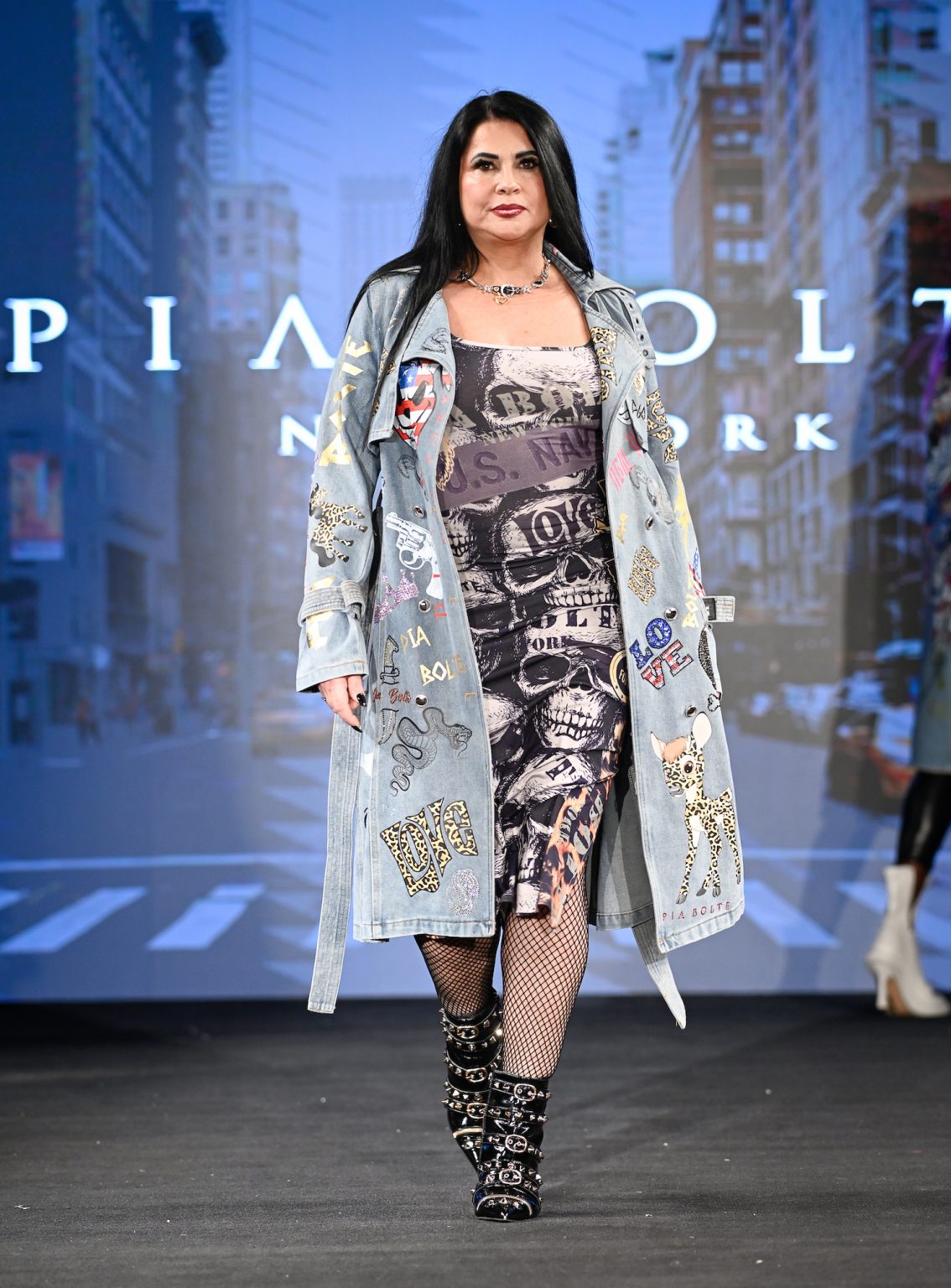 NEW YORK, NEW YORK - FEBRUARY 06: A model walks the runway at the Pia Bolte show during New York Fashion Week Powered By Art Hearts Fashion at The Angel Orensanz Foundation on February 06, 2025 in New York City. (Photo by Arun Nevader/Getty Images for Art Hearts Fashion)