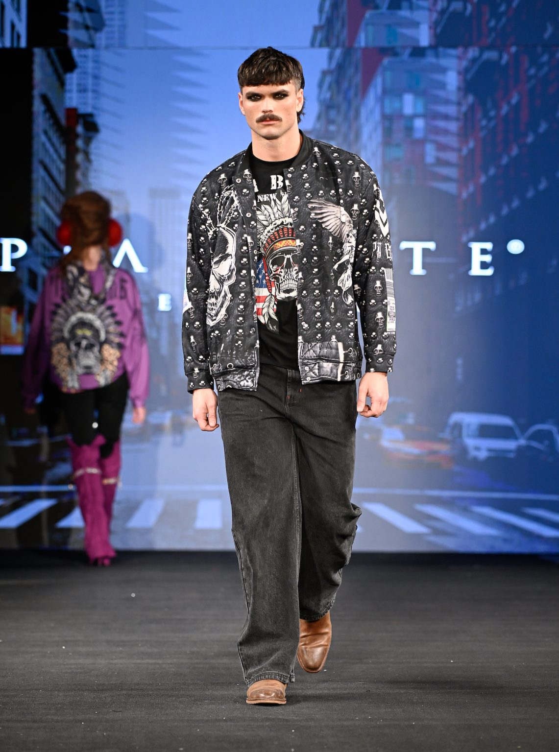 NEW YORK, NEW YORK - FEBRUARY 06: A model walks the runway at the Pia Bolte show during New York Fashion Week Powered By Art Hearts Fashion at The Angel Orensanz Foundation on February 06, 2025 in New York City. (Photo by Arun Nevader/Getty Images for Art Hearts Fashion)
