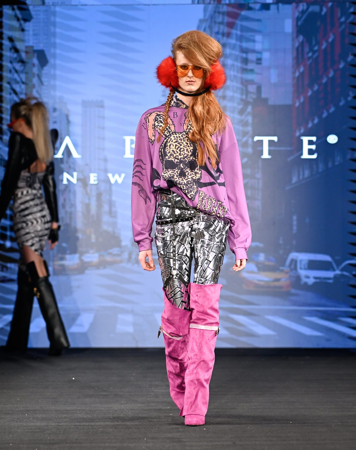 NEW YORK, NEW YORK - FEBRUARY 06: A model walks the runway at the Pia Bolte show during New York Fashion Week Powered By Art Hearts Fashion at The Angel Orensanz Foundation on February 06, 2025 in New York City. (Photo by Arun Nevader/Getty Images for Art Hearts Fashion)