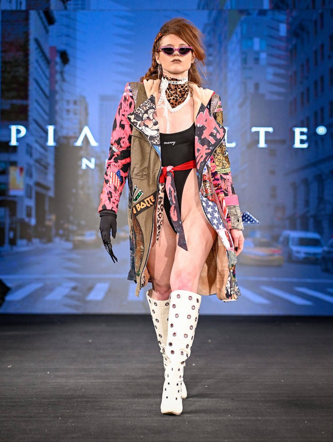 NEW YORK, NEW YORK - FEBRUARY 06: A model walks the runway at the Pia Bolte show during New York Fashion Week Powered By Art Hearts Fashion at The Angel Orensanz Foundation on February 06, 2025 in New York City. (Photo by Arun Nevader/Getty Images for Art Hearts Fashion)