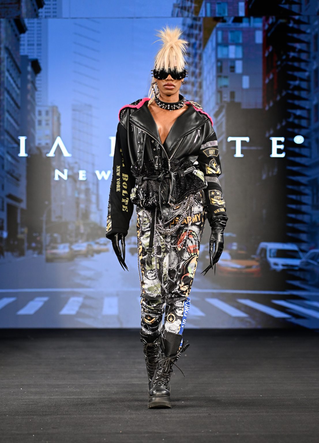 NEW YORK, NEW YORK - FEBRUARY 06: A model walks the runway at the Pia Bolte show during New York Fashion Week Powered By Art Hearts Fashion at The Angel Orensanz Foundation on February 06, 2025 in New York City. (Photo by Arun Nevader/Getty Images for Art Hearts Fashion)