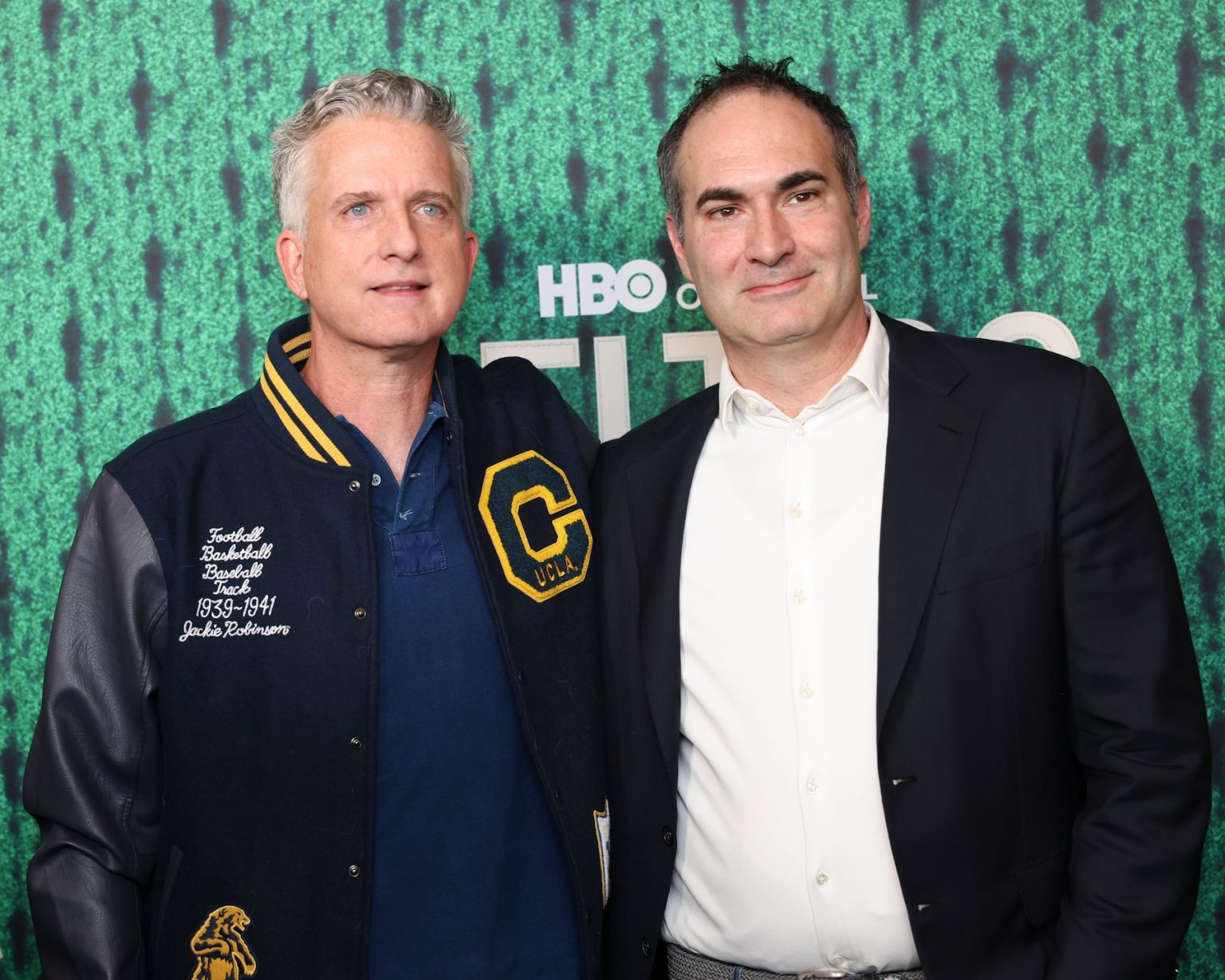 BOSTON, MA - FEBRUARY 21: (L-R) Bill Simmons and Connor Schell attend the Premiere of HBO Original Documentary Series "Celtics City" on February 21, 2025 in Boston, Massachusetts. (Photo by Scott Eisen/Getty Images for HBO)