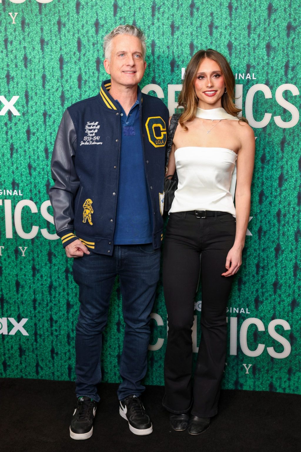 BOSTON, MA - FEBRUARY 21: (L-R) Bill Simmons and Zoe Simmons attend the Premiere of HBO Original Documentary Series "Celtics City" on February 21, 2025 in Boston, Massachusetts. (Photo by Scott Eisen/Getty Images for HBO)
