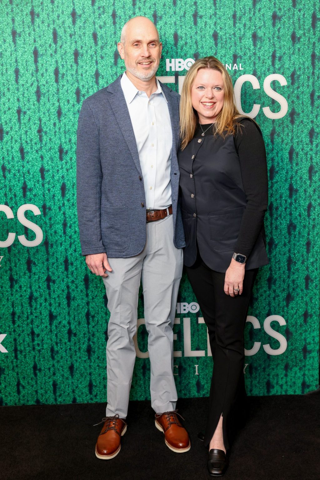 BOSTON, MA - FEBRUARY 21: Eric Barchie (L) attends the Premiere of HBO Original Documentary Series "Celtics City" on February 21, 2025 in Boston, Massachusetts. (Photo by Scott Eisen/Getty Images for HBO)