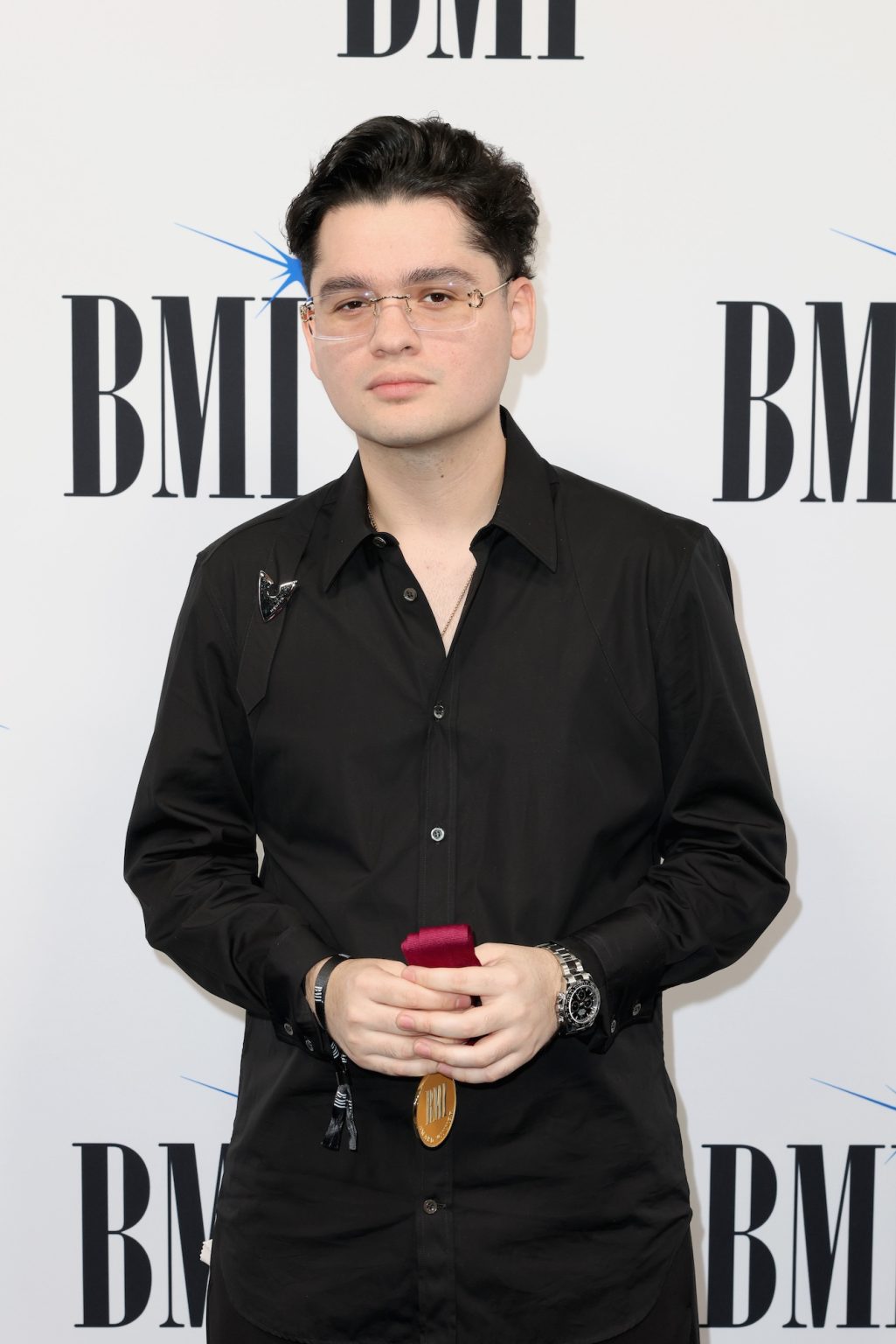 MIAMI, FLORIDA - MARCH 06: Jasiel Nuñez attends the BMI Latin Awards on March 06, 2025 in Miami, Florida. (Photo by Alexander Tamargo/Getty Images for BMI)