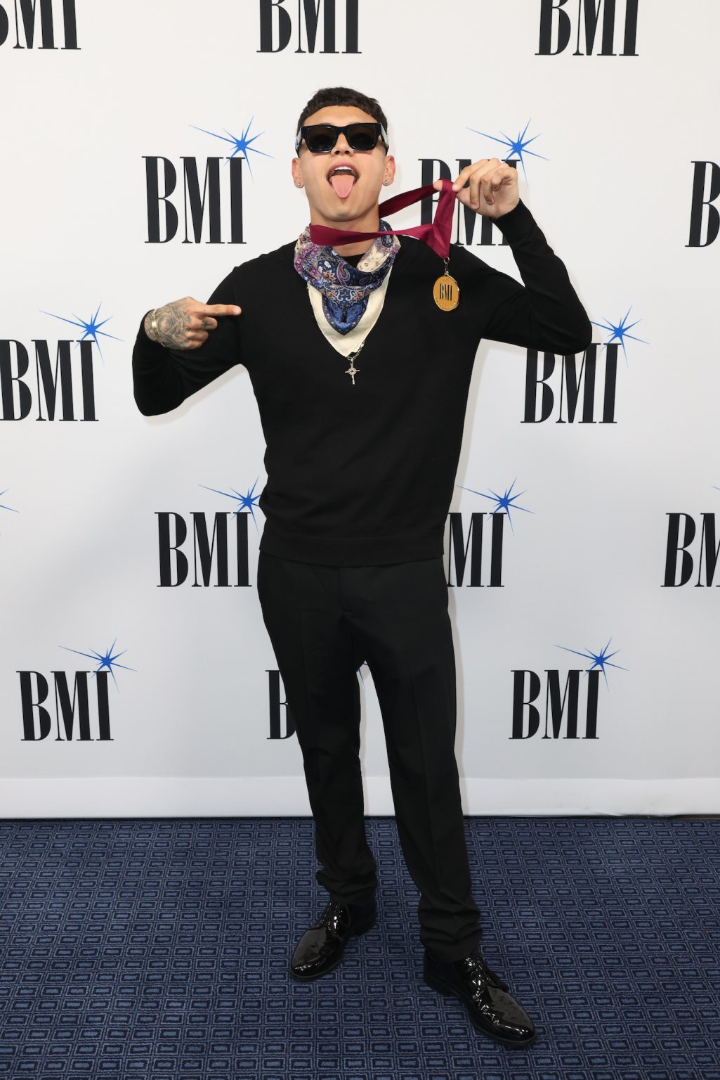 MIAMI, FLORIDA - MARCH 06: Juanpa Salazar attends the BMI Latin Awards on March 06, 2025 in Miami, Florida. (Photo by Alexander Tamargo/Getty Images for BMI)