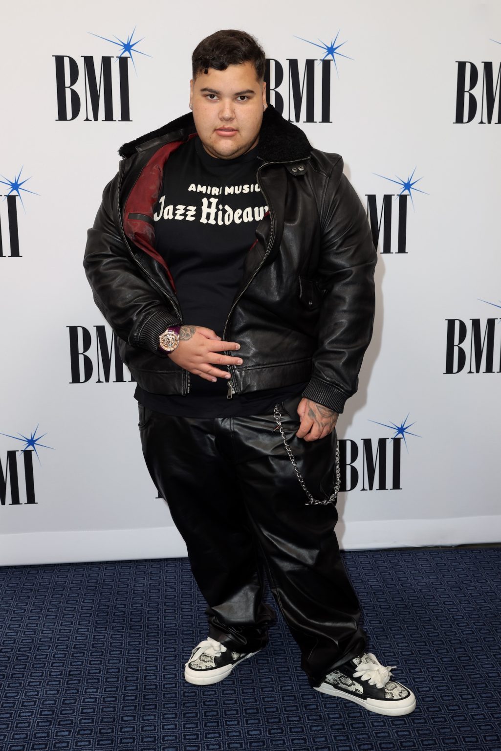 MIAMI, FLORIDA - MARCH 06: FloyyMenor attends the BMI Latin Awards on March 06, 2025 in Miami, Florida. (Photo by Alexander Tamargo/Getty Images for BMI)