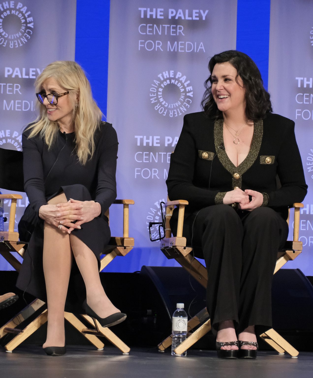 HOLLYWOOD CA - MARCH 29: Judith Light and Melanie Lynskey at PaleyFest LA 2025 honoring Poker Face, presented by the Paley Center for Media, at the DOLBY THEATRE on March 29, 2025 in Hollywood, California. © Michael Bulbenko
