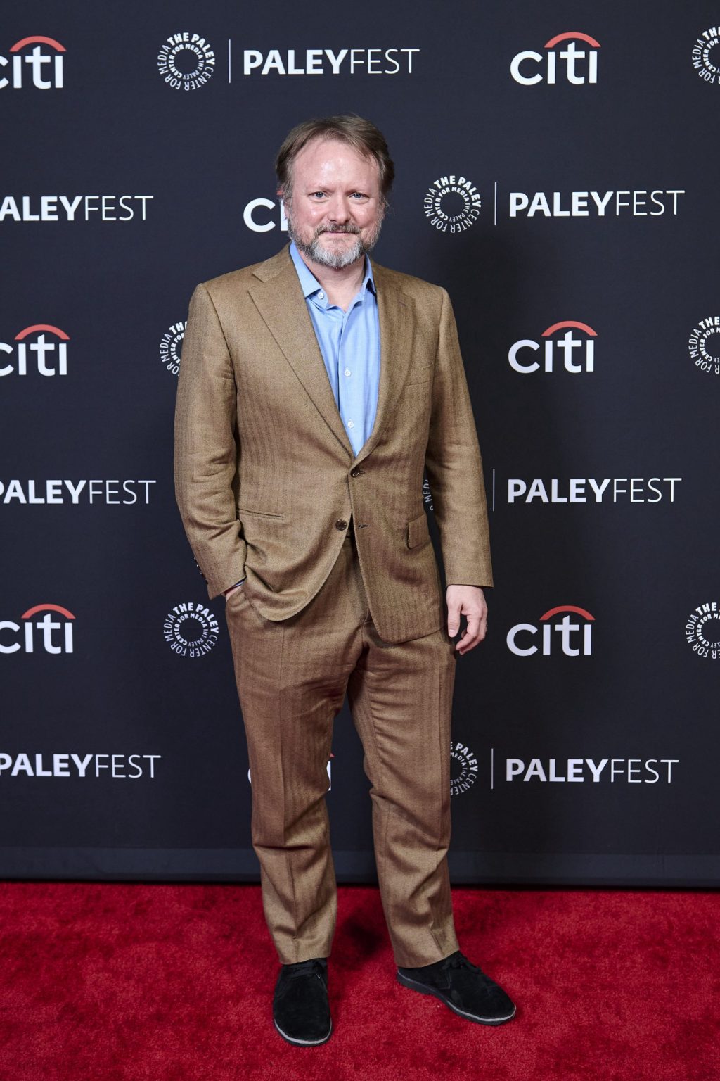 HOLLYWOOD CA - MARCH 29: Creator/Writer/Director/Executive Producer Rian Johnson at PaleyFest LA 2025 honoring Poker Face, presented by the Paley Center for Media, at the DOLBY THEATRE on March 29, 2025 in Hollywood, California. © Courtney McAllister