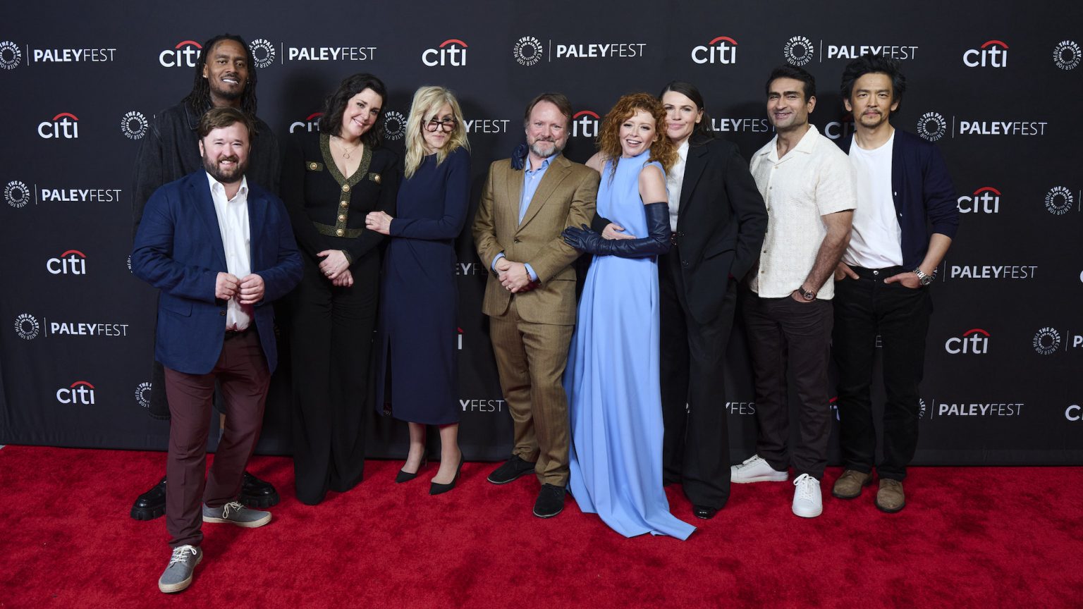 HOLLYWOOD CA - MARCH 29: Cast and creatives of Poker Face at PaleyFest LA 2025 honoring Poker Face, presented by the Paley Center for Media, at the DOLBY THEATRE on March 29, 2025 in Hollywood, California. © Courtney McAllister