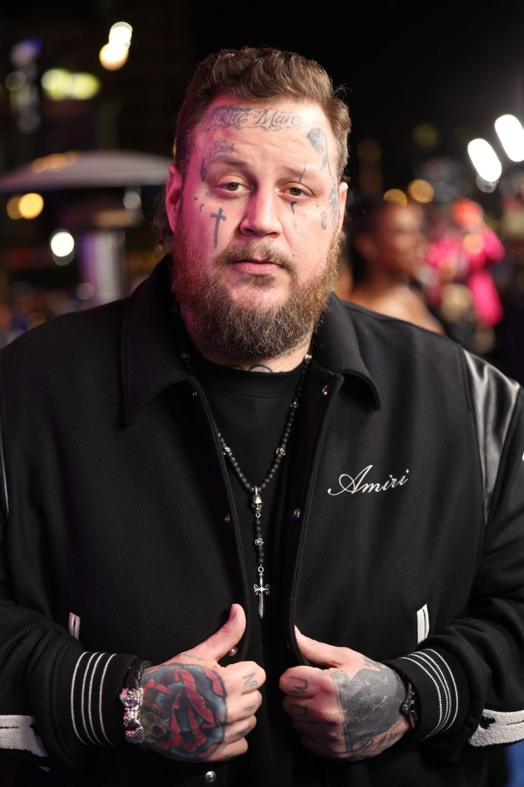 HOLLYWOOD, CALIFORNIA - DECEMBER 16: Jelly Roll attends the "Sonic The Hedgehog 3" Los Angeles premiere at the TCL Chinese Theatre on December 16, 2024, in Hollywood, California. (Photo by Phillip Faraone/Getty Images for Paramount Pictures)