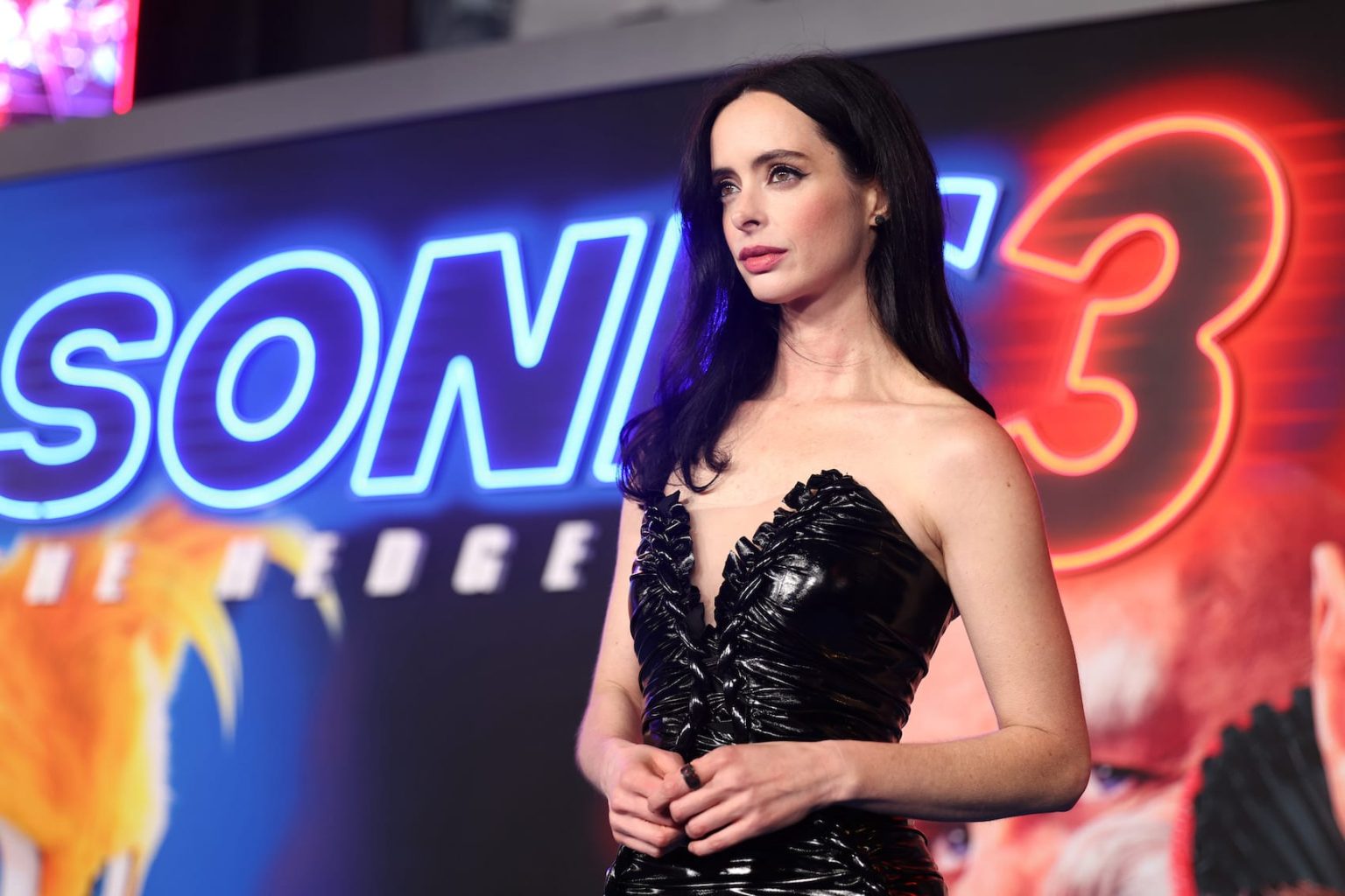 HOLLYWOOD, CALIFORNIA - DECEMBER 16: Krysten Ritter attends the "Sonic The Hedgehog 3" Los Angeles premiere at the TCL Chinese Theatre on December 16, 2024, in Hollywood, California. (Photo by Phillip Faraone/Getty Images for Paramount Pictures)