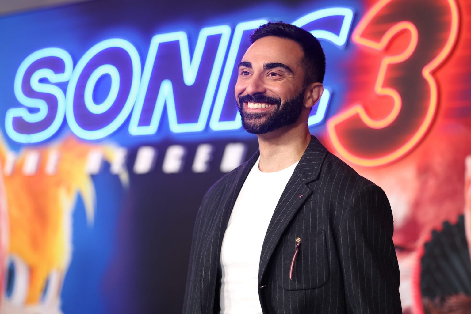 HOLLYWOOD, CALIFORNIA - DECEMBER 16: Lee Majdoub attends the "Sonic The Hedgehog 3" Los Angeles premiere at the TCL Chinese Theatre on December 16, 2024, in Hollywood, California. (Photo by Phillip Faraone/Getty Images for Paramount Pictures)