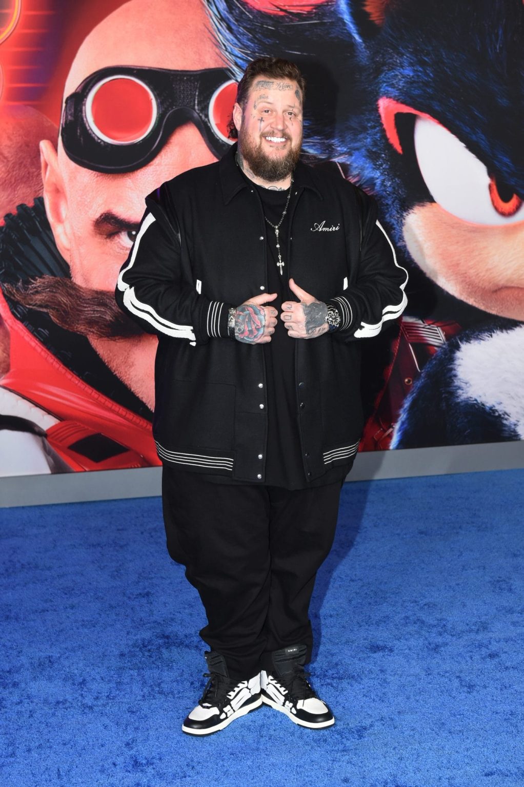 HOLLYWOOD, CALIFORNIA - DECEMBER 16: Jelly Roll attends the "Sonic The Hedgehog 3" Los Angeles premiere at the TCL Chinese Theatre on December 16, 2024, in Hollywood, California. (Photo by Vivien Killilea/Getty Images for Paramount Pictures)
