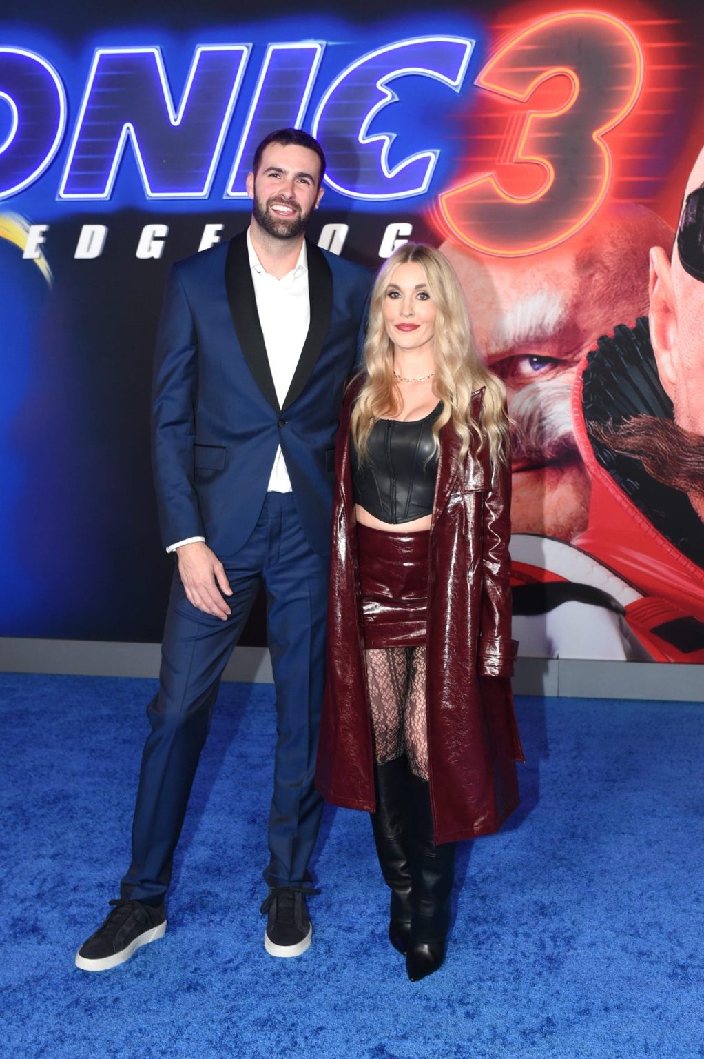 HOLLYWOOD, CALIFORNIA - DECEMBER 16: (L-R) Ronald Gladden and Elina Celeste attend the "Sonic The Hedgehog 3" Los Angeles premiere at the TCL Chinese Theatre on December 16, 2024, in Hollywood, California. (Photo by Vivien Killilea/Getty Images for Paramount Pictures)