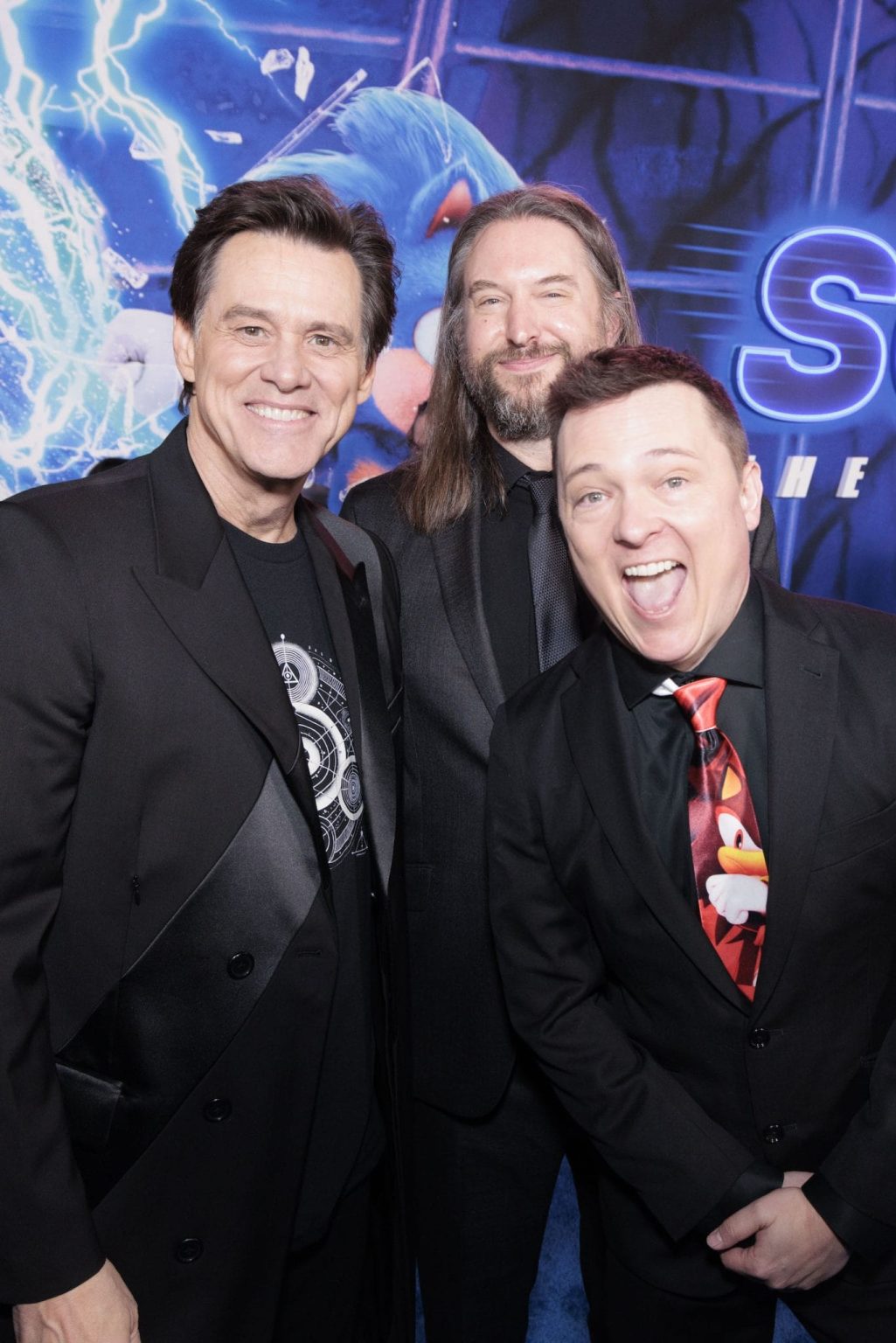 Jim Carrey, Pat Casey and Josh Miller attend the "Sonic The Hedgehog 3" Los Angeles Premiere at the TCL Chinese Theatre in Hollywood, CA on Monday, December 16, 2024 (photo: Alex J. Berliner/ABImages)
