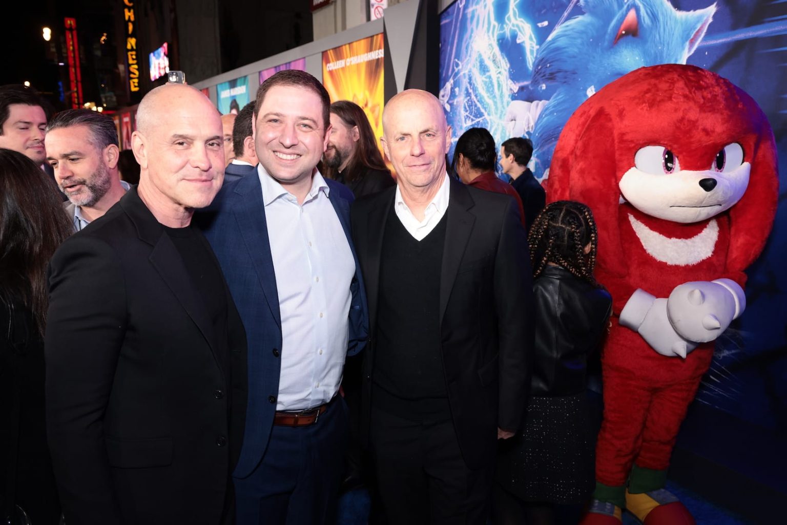 Brian Robbins, Toby Ascher, Neal H. Mortiz attend the "Sonic The Hedgehog 3" Los Angeles Premiere at the TCL Chinese Theatre in Hollywood, CA on Monday, December 16, 2024 (photo: Alex J. Berliner/ABImages)
