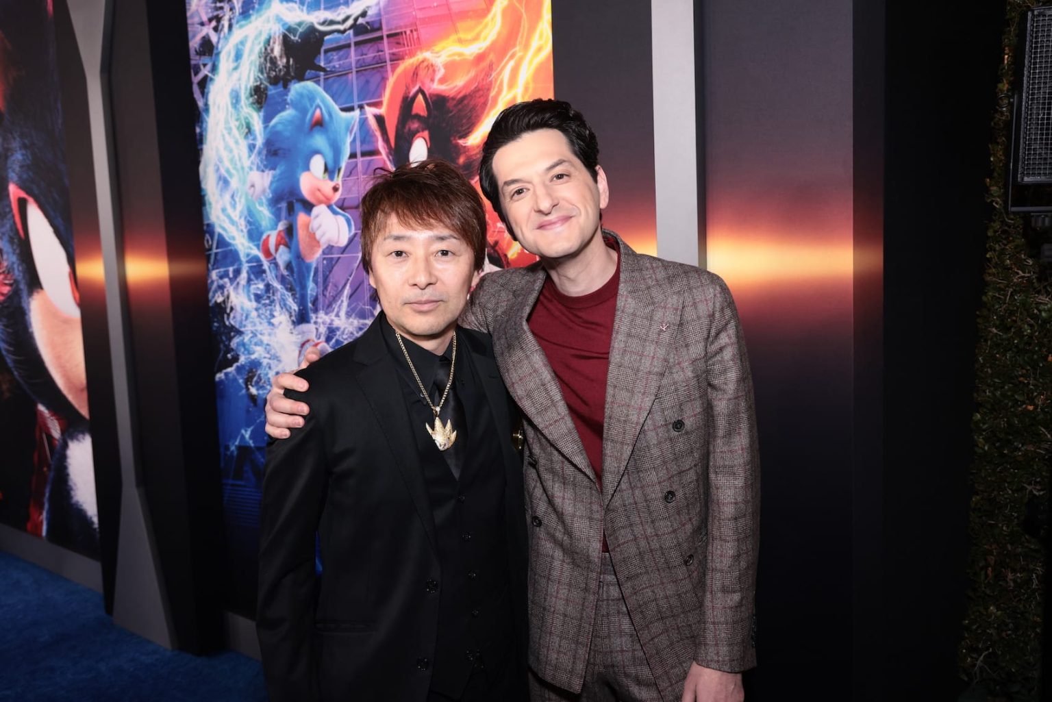 Toru Nakahara and Ben Schwartz attend the "Sonic The Hedgehog 3" Los Angeles Premiere at the TCL Chinese Theatre in Hollywood, CA on Monday, December 16, 2024 (photo: Alex J. Berliner/ABImages)