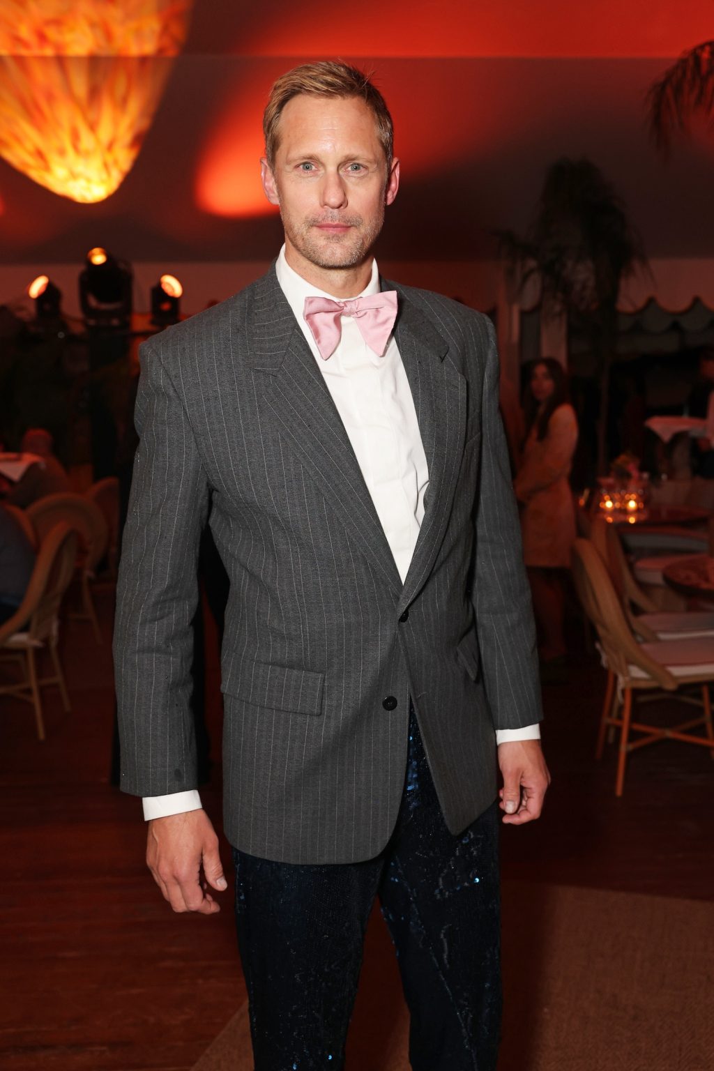 CANNES, FRANCE - MAY 19: Alexander Skarsgard attends the "Splitsville" after-party presented by Minuty and Veuve Clicquot during the Cannes Film Festival at Lucia Cannes by Nikki Beach Hospitality Group on May 19, 2025 in Cannes, France. Photo by Dave Benett