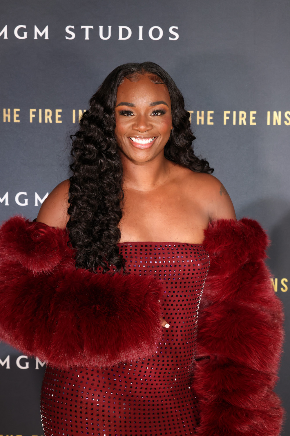 FLINT, MICHIGAN - NOVEMBER 10: Claressa Shields attends The Fire Inside – Flint Community Screening at Cinemark Flint West on November 10, 2024 in Flint, Michigan. (Photo by Scott Legato/Getty Images for The Fire Inside)