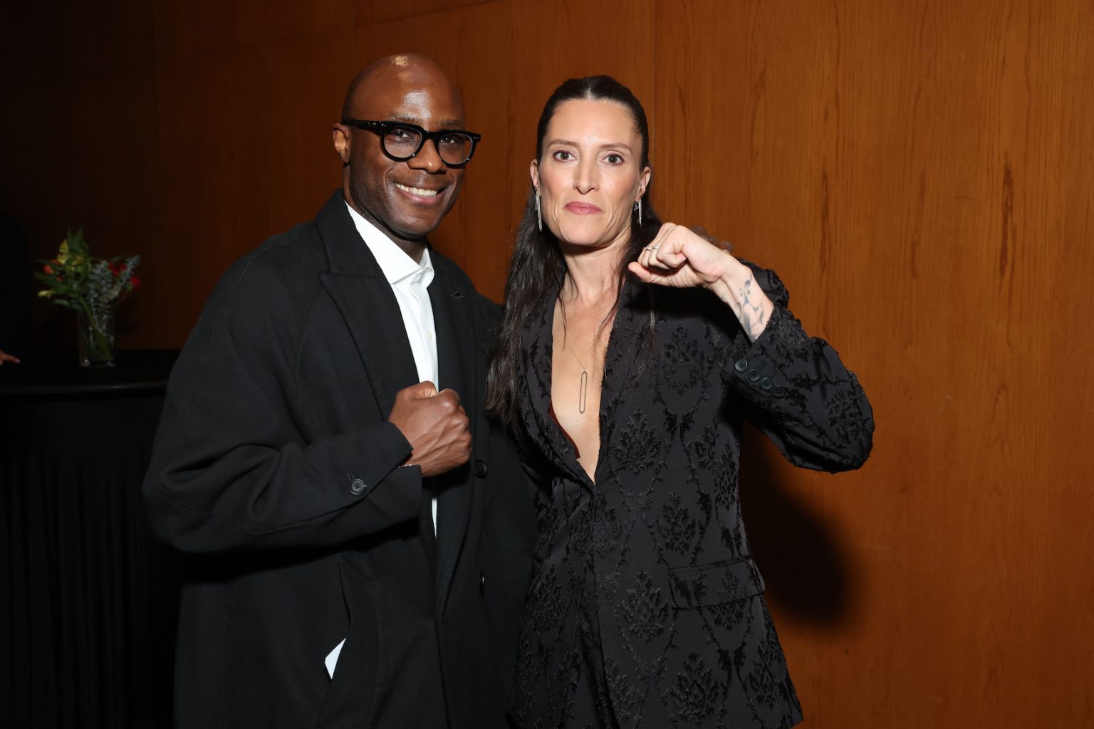 LOS ANGELES, CALIFORNIA - DECEMBER 04: Producer Barry Jenkins and Director Rachel Morrison attend the Los Angeles Premiere Of "The Fire Inside" at DGA Theater Complex on December 04, 2024 in Los Angeles, California. (Photo by Stewart Cook/Amazon MGM Studios via Getty Images)