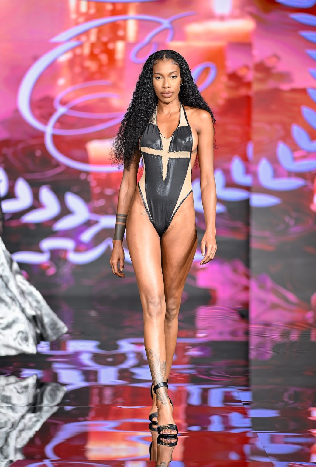MIAMI BEACH, FLORIDA - MAY 30: A model walks the runway at the Cirone Swimlingerie Show during Miami Swim Week Powered By Art Hearts Fashion at Eden Roc Hotel on May 30, 2025 in Miami Beach, Florida. (Photo by Arun Nevader/Getty Images for Art Hearts Fashion)