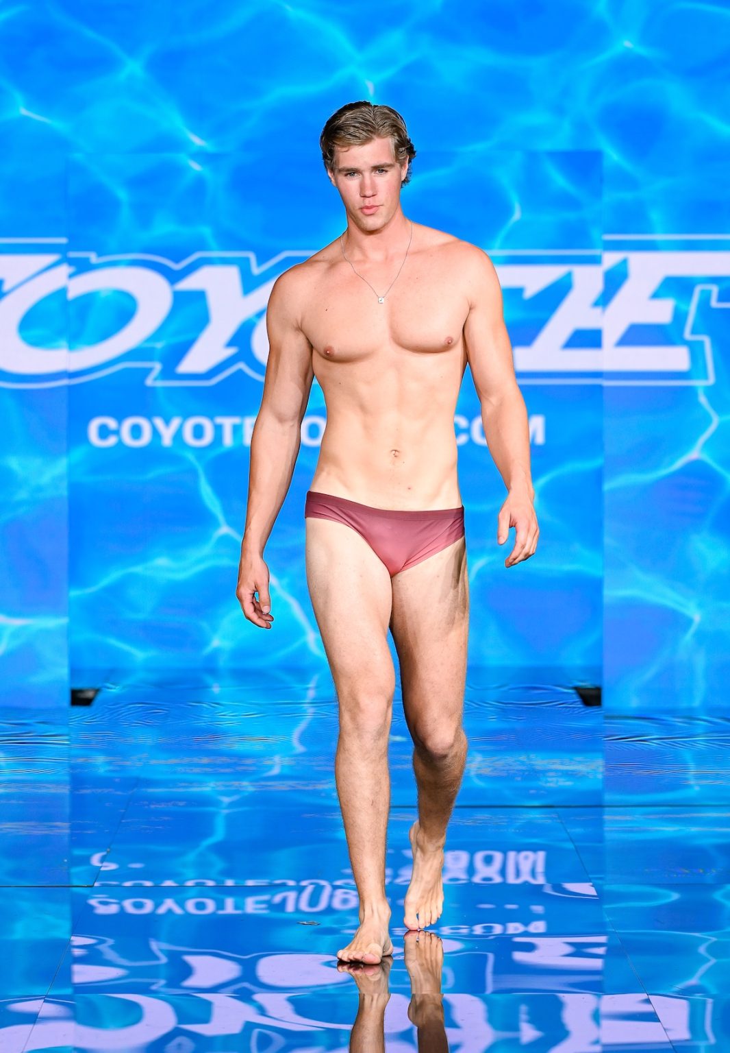MIAMI BEACH, FLORIDA - MAY 30: A model walks the runway at the Coyote Jocks show during Miami Swim Week Powered By Art Hearts Fashion at Eden Roc Hotel on May 30, 2025 in Miami Beach, Florida. (Photo by Arun Nevader/Getty Images for Art Hearts Fashion)