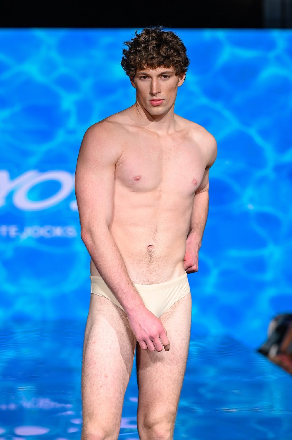 MIAMI BEACH, FLORIDA - MAY 30: A model walks the runway at the Coyote Jocks show during Miami Swim Week Powered By Art Hearts Fashion at Eden Roc Hotel on May 30, 2025 in Miami Beach, Florida. (Photo by Arun Nevader/Getty Images for Art Hearts Fashion)
