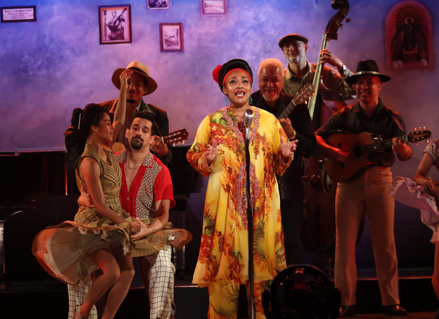 NEW YORK, NEW YORK - JUNE 08: Natalie Venetia Belcon and the cast of "Buena Vista Social Club" perform onstage during The 78th Annual Tony Awards at Radio City Music Hall on June 08, 2025 in New York City. (Photo by Kevin Mazur/Getty Images for Tony Awards Productions)