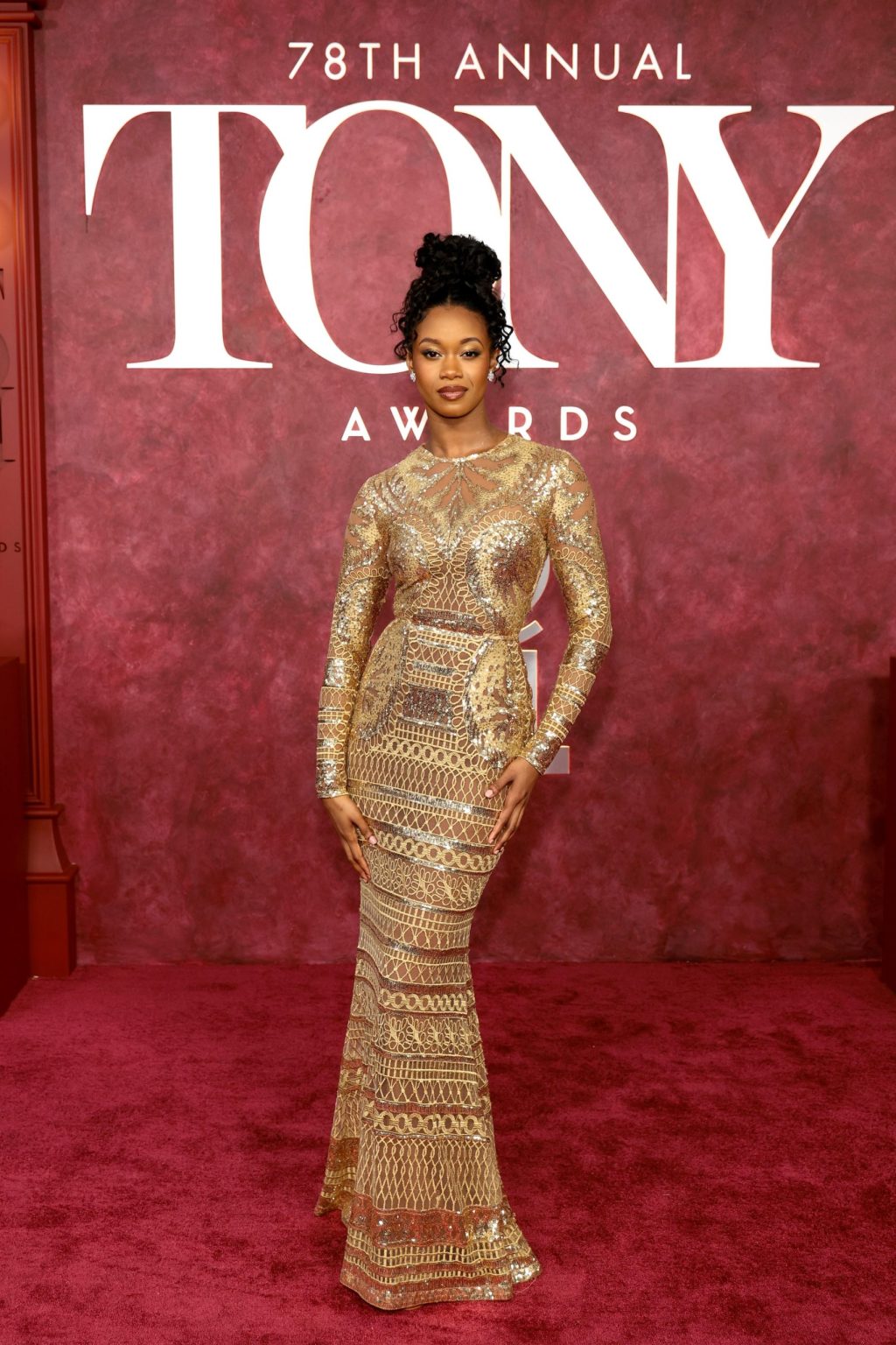 NEW YORK, NEW YORK - JUNE 08: Joy Woods attends The 78th Annual Tony Awards at Radio City Music Hall on June 08, 2025 in New York City. (Photo by Dimitrios Kambouris/Getty Images for Tony Awards Productions)