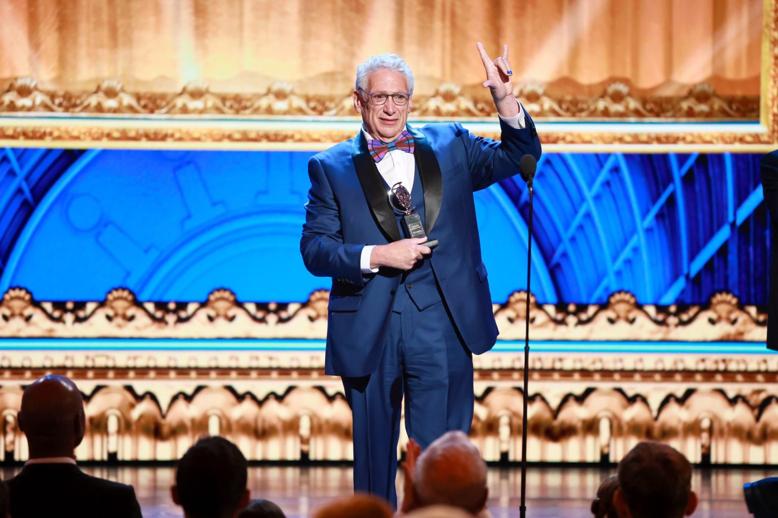NEW YORK, NEW YORK - JUNE 08: Harvey Fierstein accepts the Special Tony Award for Lifetime Achievement in the Theatre onstage during The 78th Annual Tony Awards at Radio City Music Hall on June 08, 2025 in New York City. (Photo by Theo Wargo/Getty Images for Tony Awards Productions)