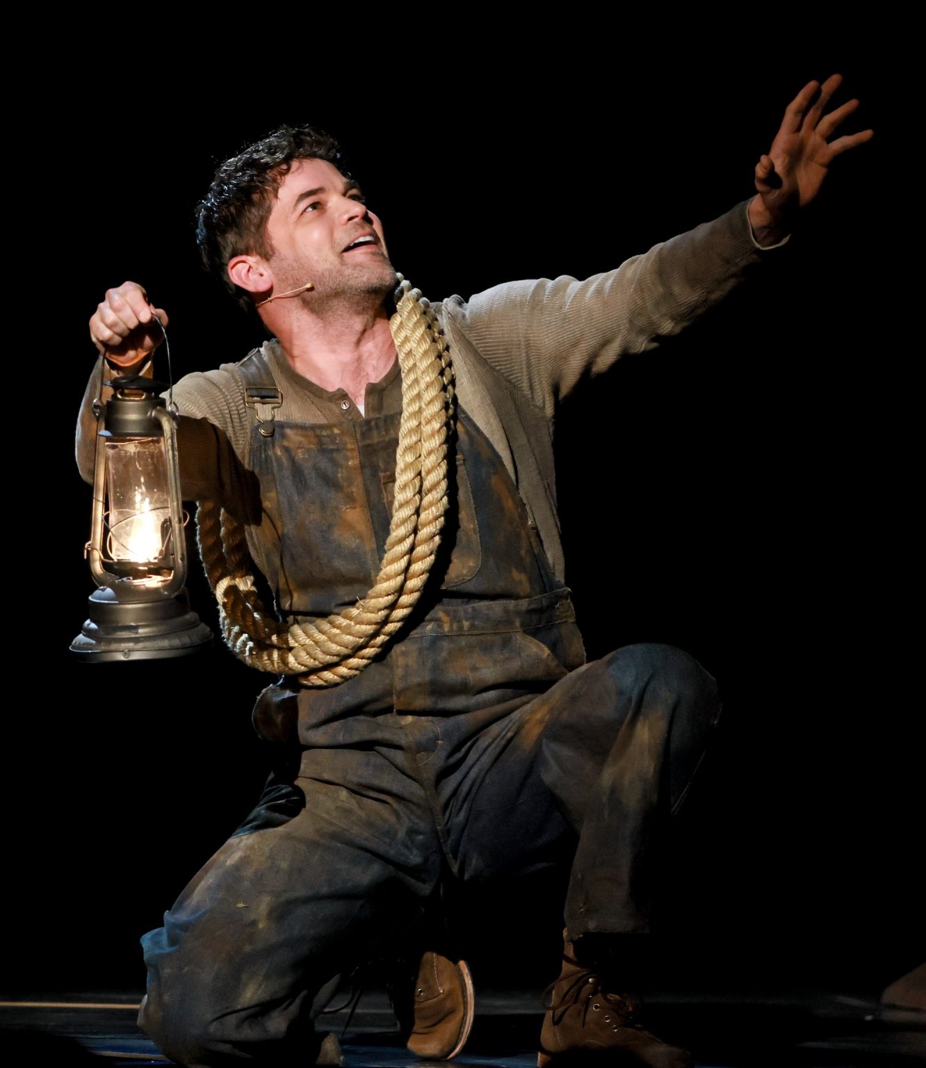 NEW YORK, NEW YORK - JUNE 08: Jeremy Jordan performs a number from "Floyd Collins" onstage during The 78th Annual Tony Awards at Radio City Music Hall on June 08, 2025 in New York City. (Photo by Theo Wargo/Getty Images for Tony Awards Productions)